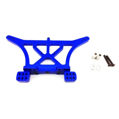 Traxxas Stampede 1:10 Aluminum Alloy Rear Shock Tower Hop Up Upgrade, Blue by Atomik RC - Replaces Traxxas Part 3638   